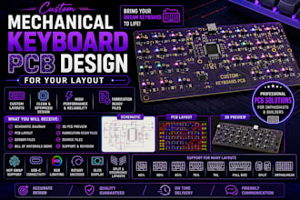 design a custom mechanical keyboard pcb for your layout