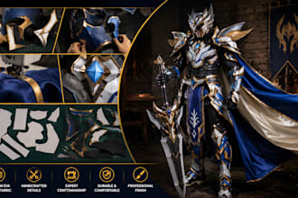 build custom eva foam and fabric cosplay armor or costume based on your design