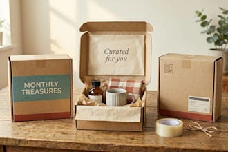 create subscription box design, mailer box, packaging box design