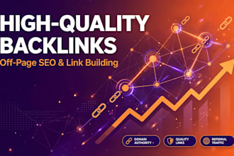 build high quality off page SEO backlinks for your website
