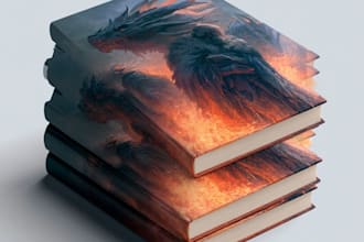 do professional kdp print book cover design and  cover design