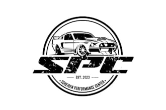 design professional vintage automotive garage logo