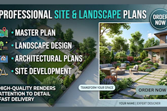 do site plans, landscape plans, master plan and architectural landscape design