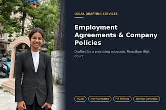 draft a custom employment agreement with company policies