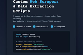 python web scraping automation data extraction