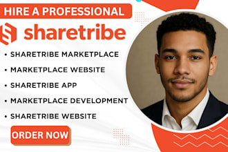 build, customize, develop sharetribe marketplace website and app