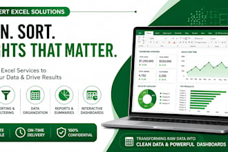 clean, sort, format and analyze data in excel