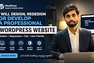design, redesign or develop a professional wordpress website