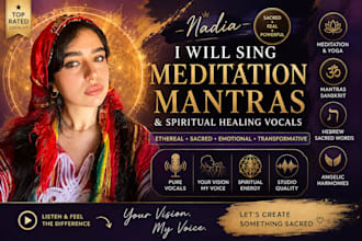 sing meditation mantras and spiritual healing vocals