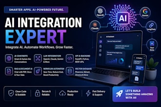 integrate ai into your website, app, saas, or business workflow