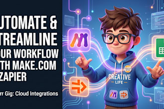 set up nocode automations and workflows using make