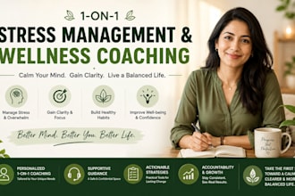 provide 1 on 1 stress management and wellness coaching to help you gain clarity
