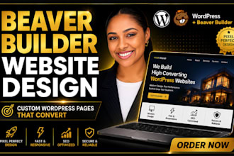 design a professional beaver builder wordpress website