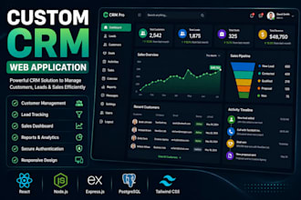 build a custom CRM web application
