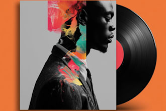design your vintage album cover art