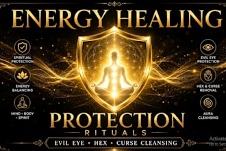 cast energy healing protection spell, remove hex curse evil eye black magic