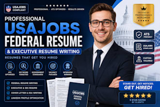 provide professional resume writing service for USA jobs executive resume