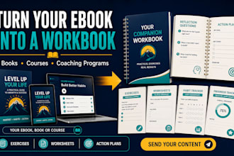 turn your ebook or course into an engaging companion workbook