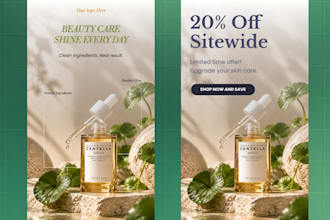 design website banner ads, banner design, product ad, slider