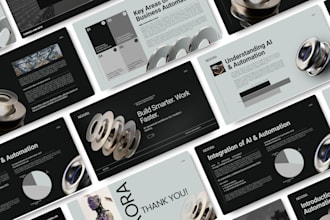 design business startup presentations and pitch decks