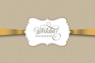 do event planner wedding, party, or invitation business logo