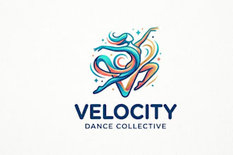 design a creative logo for your dance studio or school