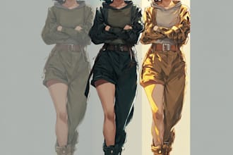 draw commission into anime or manga style art