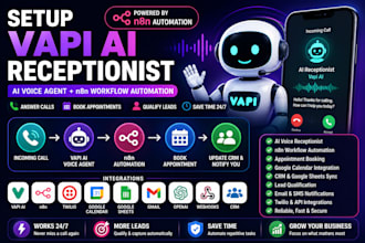 setup vapi ai receptionist with n8n workflow automation and appointment booking