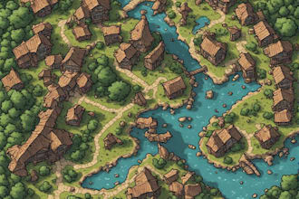 draw high quality professional fantasy map for dnd campaign,