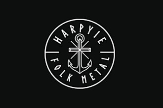 create an iconic symbol for a folk metal album logo