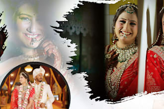 design professional wedding album layout and photobook
