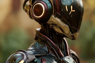 sci fi character illustration or sci fi character