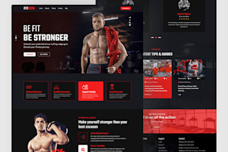 build gym, coach and fitness trainer website