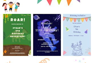 create printable and editable canva invitations for you