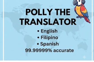 translate your data in filipino, spanish or english