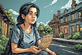 draw detailed comic illustration for graphic novel,