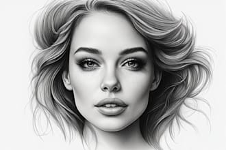 draw a rough charcoal sketch