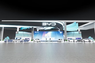 create premium 3d booth designs for expo and events