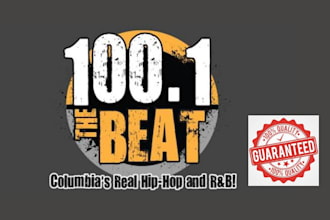 promote and professionally play your song on 100,1 the beat fm radio station