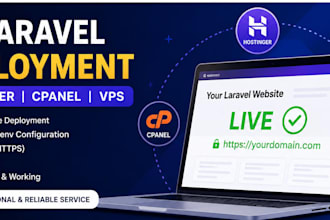 deploy laravel website on hostinger, cpanel or vps