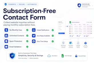 build a custom contact form without monthly subscription