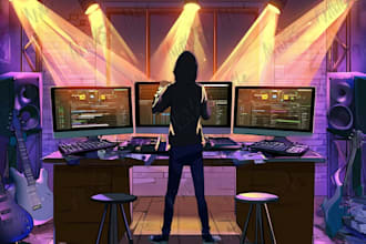 make a professionally made background cartoon illustration
