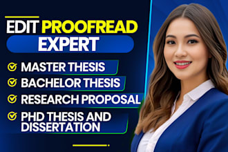 enhance proofread edit german bachelor master thesis, dissertation