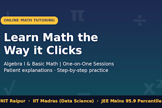 provide math tutoring for school students