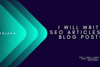 write articles, blog posts and product descriptions