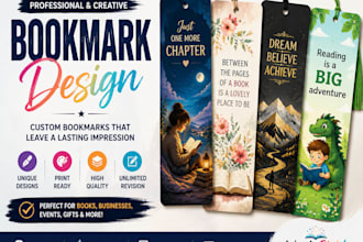 design a bookmark for authors and book promotion