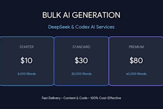 do high volume ai content generation and bulk writing