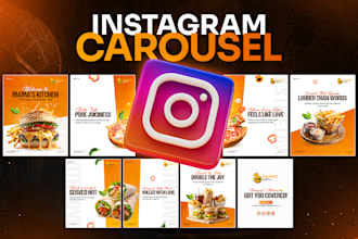 design attractive social media carousel posts for your instagram