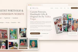 build a responsive SEO friendly website for artists