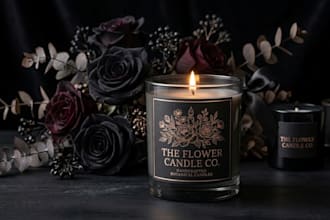 create a cute feminine flower logo for brand